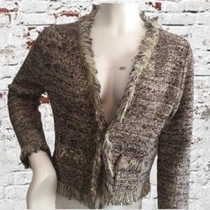 Cache, Multi-Colored, Woven, Sweater/Blazer. Sz Med